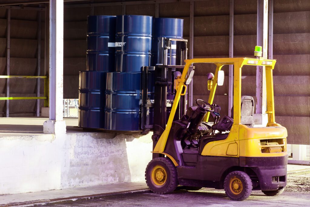 Forklift lift barrel